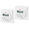 iPower 7 Day Heavy Duty Digital Programmable Electric Timer, Indoor