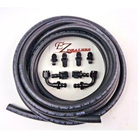 Automatic Transmission Replacement Ford C4/C6 Cooler Lines -6AN Push Lock Hose