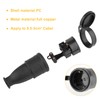 Protective contact plug and earthing contact rubber coupling, without cable,
