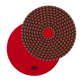 EDW Diamond Wet Sanding Pad/Polishing Disc, Dia Wet | Refurbishing, Grinding | 125 mm Velcro Attachment | Processing Natural Stone, Tiles, Granite, Marble