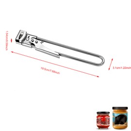 2 Pieces Lid Opener Manual Lid Opener Adjustable Jar Opener Non-Slip Design Jar Opener Multifunctional Can Opener Adjustable Lid and Bottle Opener for Screw Jars Kitchen Aid
