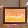 Tulip Light Photo Frame Flower Night Lamp Floral Picture Frame