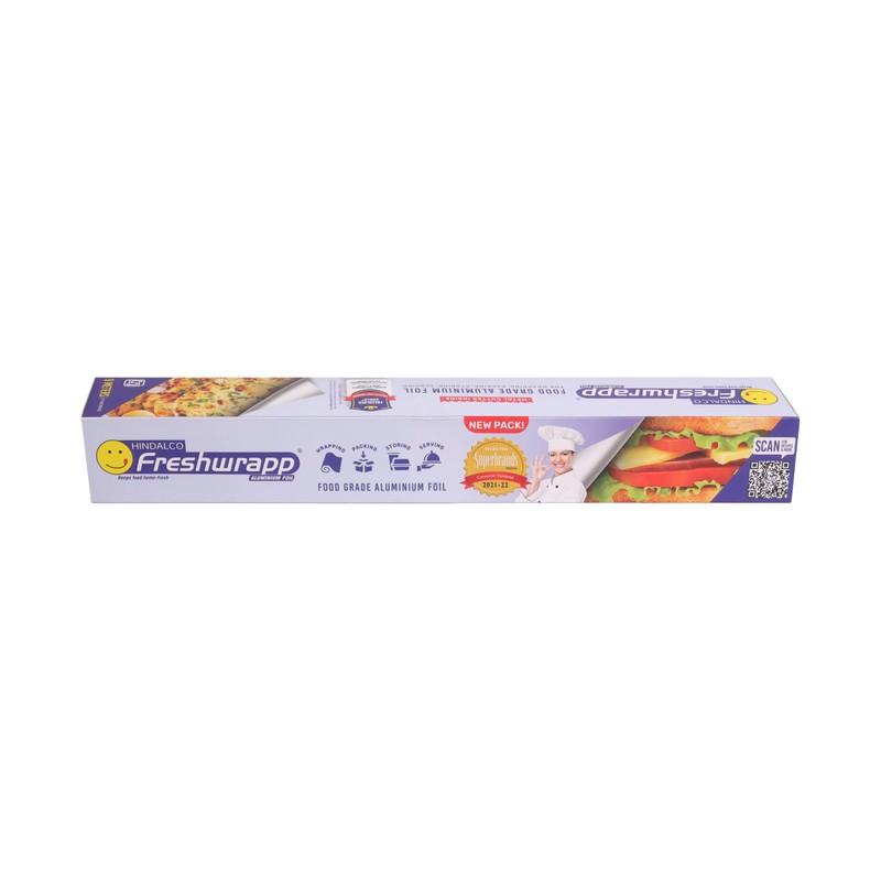Hindalco Freshwrapp Aluminium Foil 9 Meters, 11microns | Food Packing