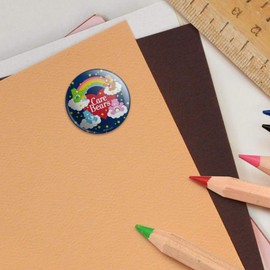 Care Bears Classic Logo Group Puffy Bubble Dome Scrapbooking Crafting Sticker Set