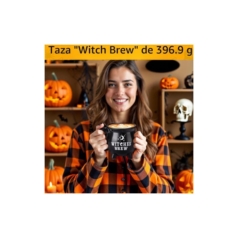 GiftPioneer Cesta de Halloween para Mujer, 11 Piezas con Tazas