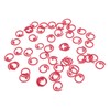 50PCS Metal Stitch Markers Spiral Markers Multifunctional Crochet Locking Hooks