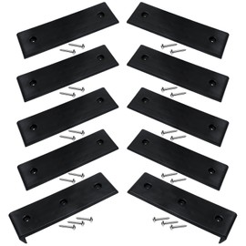 NOVINO 8PCS Boat Trailer Bunk Slide Pads and 2PCS Boat Trailer Glide Bunk Enders for Launching& Loading Boat on/Off Trailer Easier, 3" x 10" Boat Trailer Bunk Slicks