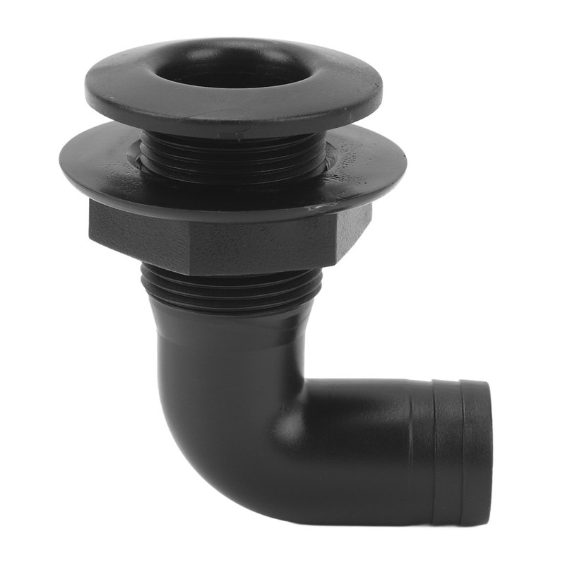 Marine Thru Hull Connector Leakproof Ergonomic Reliable Rugged 90° Thru