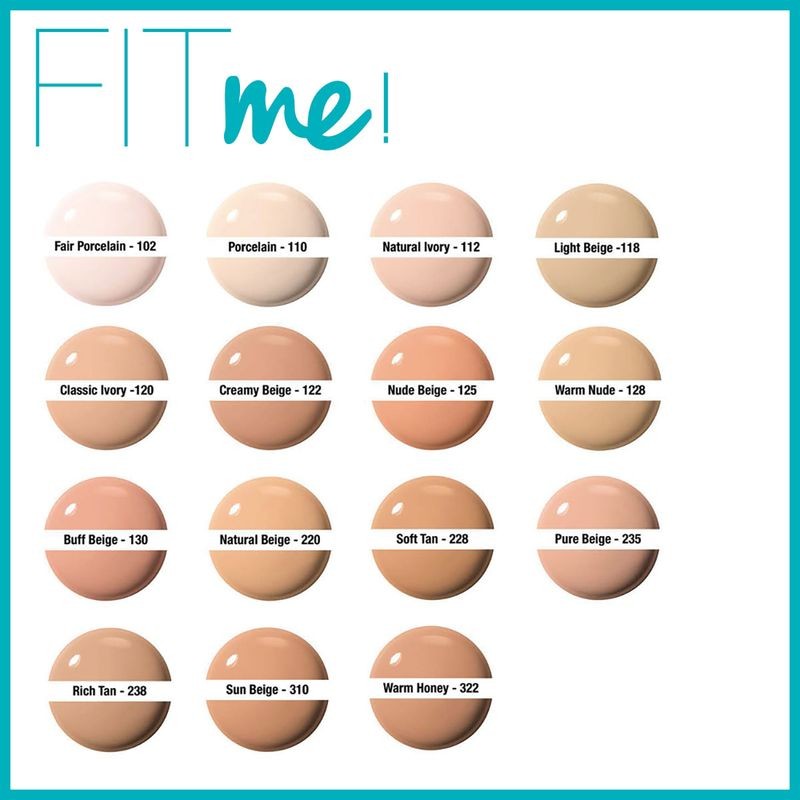 Base de maquillaje Maybelline New York Fit me! matte +