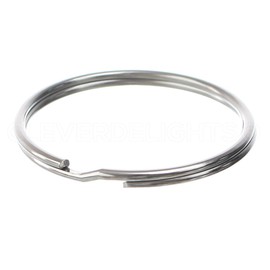 CleverDelights 2" Key Rings - 100 Pack - Large Split Key Rings - Strong Key Chain Ring Connector - 2 Inch