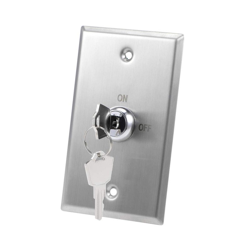 uxcell Key Switch Lock On/Off Exit Switch Emergency Door Release