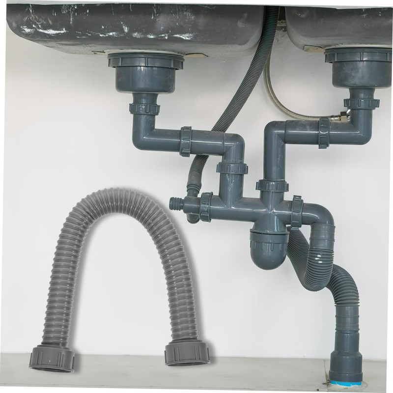 KONTONTY Flexible Drain Pipe Telescopic Tubing Hose for Efficient Drainage
