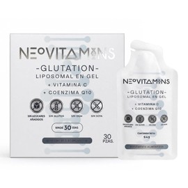 GLUTATIÓN LIPOSOMAL | Suplemento Alimenticio Antioxidante en Gel Oral | Tecnología Liposomal | Sin OGM | Sin Soya | Sin Gluten | Sin Azúcares Añadidos | NEOVITAMINS