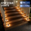YiLaie Solar Dock Lights Outdoor Waterproof Stick on Deck Step
