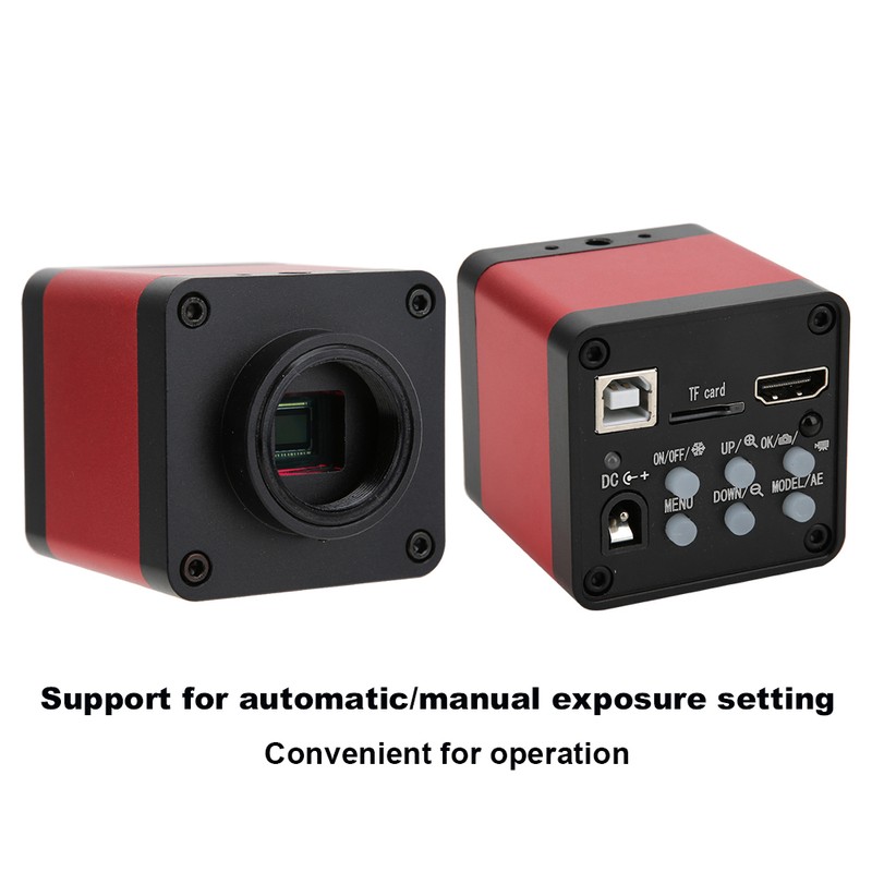 48MP 1080P 60FPS USB Industrial Microscope Camera Magnifying Glasses for