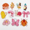 JMZLLRX 11 PCS Sew on Applique Patch Decoration, Snail Butterfly