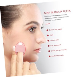 DOITOOL 7pcs Mini Finger Makeup Puff Soft Reusable Powder Applicators for Comfortable Foundation and Concealer for All Skin Types Portable and Easy to Clean