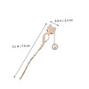 Baluue Retro Hair Stick Metal Hairpin for Women Fox Hair