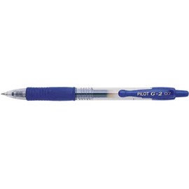 Pilot G-2 Gel Ink Rollerball Pens Large Tip 1 mm Pack of 12 Blueaa
