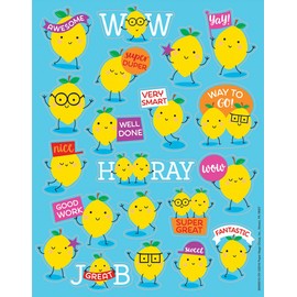 Eureka Lemon Scented Scratch and Sniff Stickers, 80pc