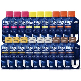 UCAN UCAN Edge Energy Gel Shots, Variety Pack (18, 2 Ounce Packets) for Running, Training, Workouts, Fitness, Cycling, Crossfit | Sugar-Free, Vegan, & Keto Friendly Energy