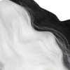 Black and White Short Wavy Wig Women Cosplay Party Shoulder