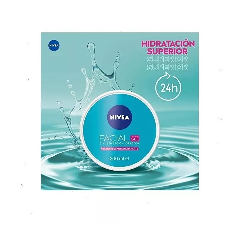 Nivea Gel Refrescante Hidratante Facial Nivea Hyaluron Gel 200 Ml