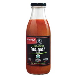 Mantova Organic Italian Marinara Sauce, Made with Real Fresh Ingredients, Extra Virgin Olive oil, and Produced in Italy, 17.6 ounces (Pack of 2)