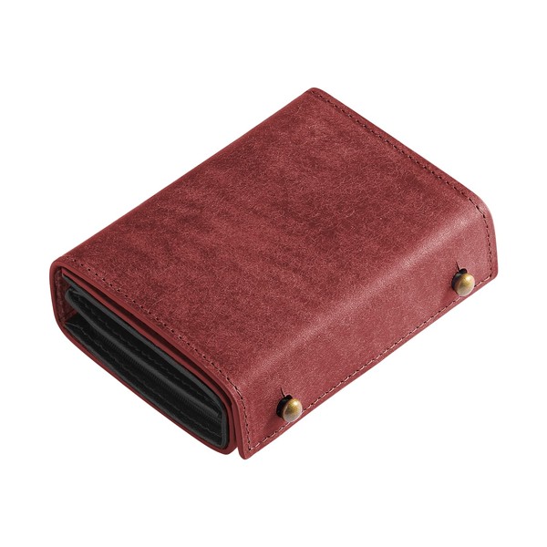 REENEW Men's Bifold Italian Leather Pueblo Wallet, Large Capacity, Compact,