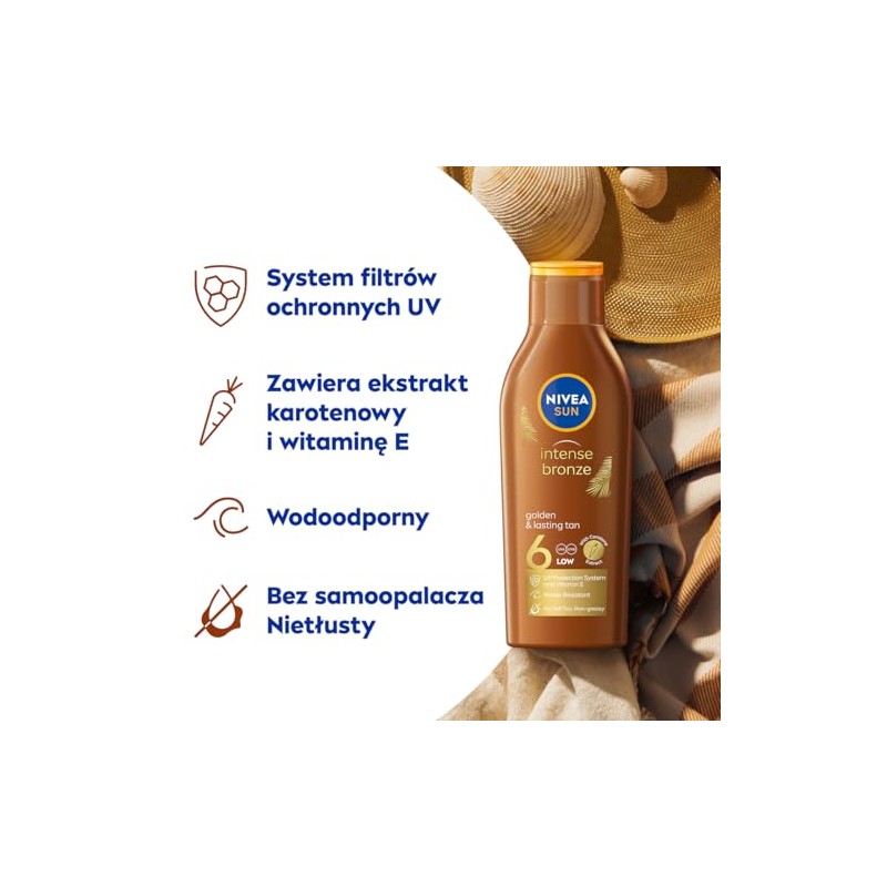 Nivea Sun Carotene Lotion Intense Bronze SPF 6 200 ml