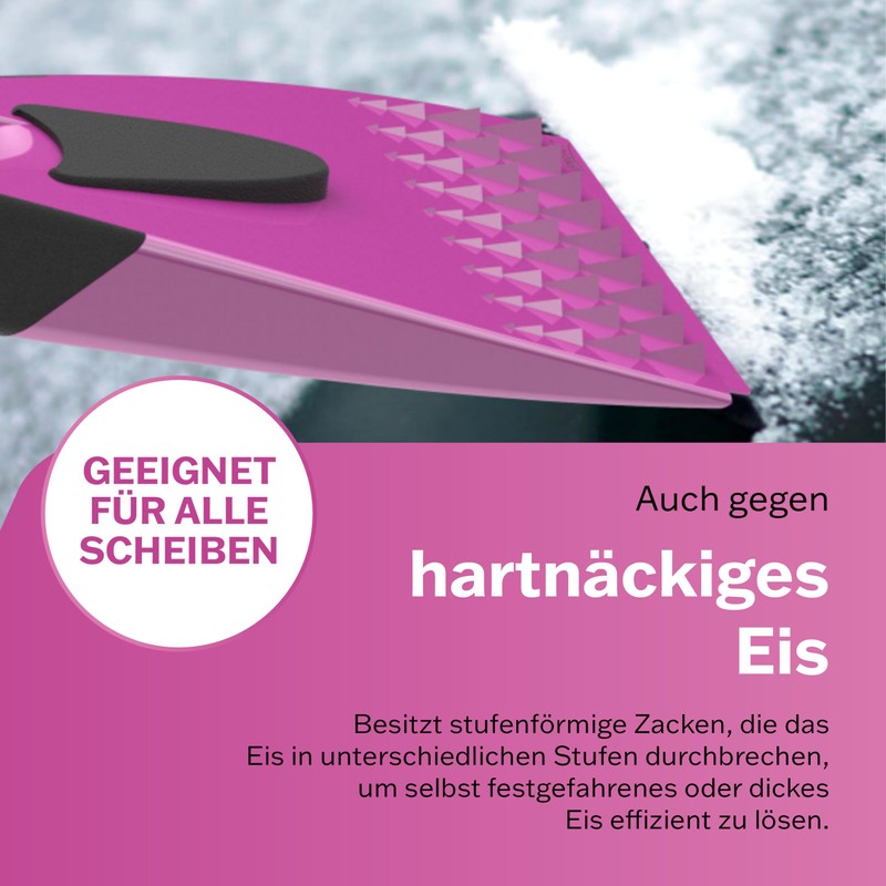 AUPROTEC Eiskratzer – 2K / Eiskratzer Auto mit rutschfestem Softgriff/Scheibenkratzer