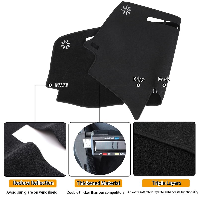 BLIBLIUNIT Dash Cover Mat Custom Fit for 2004-2006 Lexus RX330,2007-2009