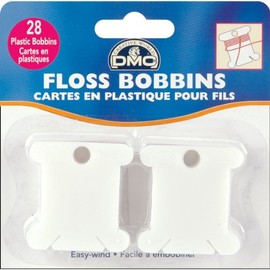 DMC 6102 Plastic Floss Bobbins, 28-Pack