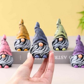 5pcs Gnomes Decorations for Home-Fairy Garden Accessories Outdoor-Garden Gnomes Decorations-Mini Gnomes Garden Set-Dwarfs Statue for Fairy Garden-Flower Pot-Home Decoration