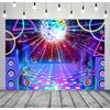 Disco Backdrop for Retro 70s 80s 90s Glow Dance Party