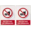AS PRO (Set of 2) No Eating or Drinking Reminder