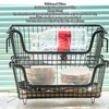Freezer Basket Stackable Open Front Wire Storage Bin with Foldable