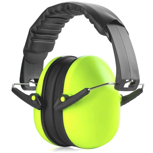 Hearing Protection Ear Muffs - Lime Green Hearing Protection and