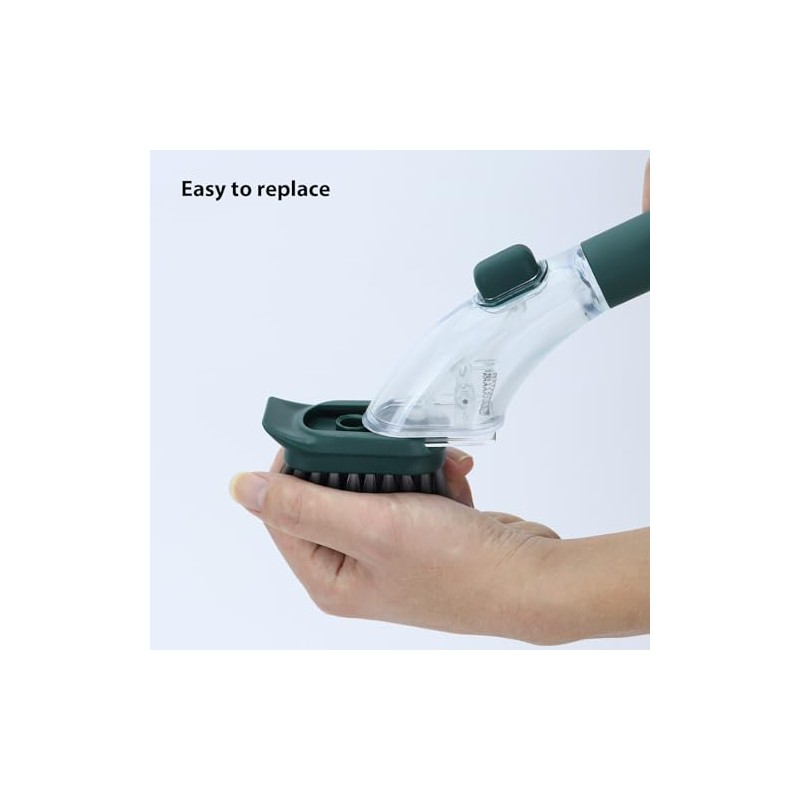 DAPOWER Dish Brush Refill Head, Replaceable Nylon Bristles Brush Heads