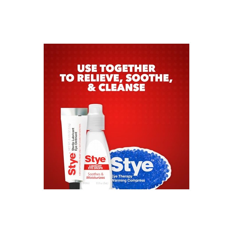 Pomada lubricante para ojos estéril Stye, probada por oftalmólogos, 0.125