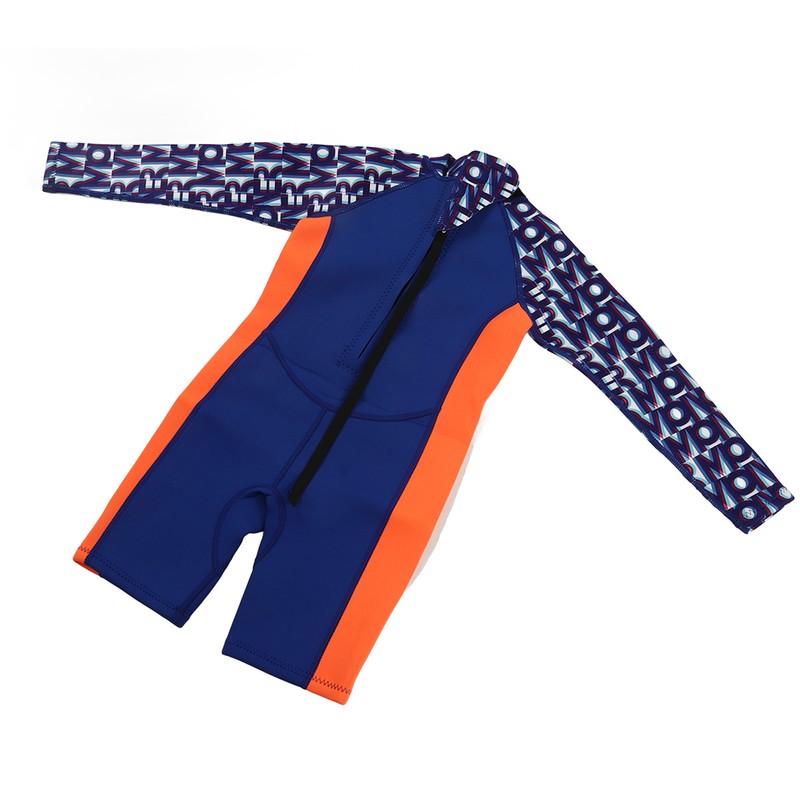 Children Diving Suit 2.5mm Neoprene Rubber Nylon Long Sleeve Blue