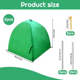 CIEOVO 2 Pack Winter Plant Covers Freeze Protection Shrub Covers Winter Warm Plant Frost Shrub Covers for Outdoor Plants Fruit Potted Protecting Tree from Freezing Animals Eating