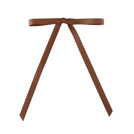 Meseey 50 Pcs 5 x 7 Inch Brown Grosgrain Ribbon Bows with Twist Tie Gift Bows for Gift Wrapping, Crafts, Parties (Brown,Width of 3/8")