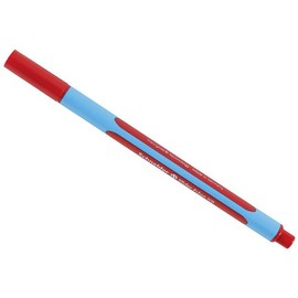 Schneider writing instruments ballpoint pen Slider Edge, cap model, XB, red, barrel color: cyan red