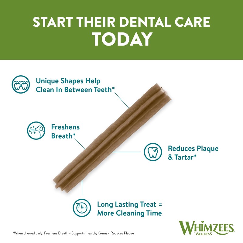 WHIMZEES By Wellness Stix, Natural and Grain-Free Dog Chews, Dog