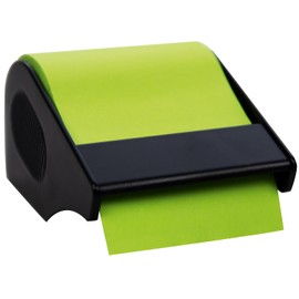 RNKVERLAG CT1908 Sticky Note Roll in Dispenser, 60 mm x 10 m, Refillable, Brilliant Green