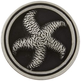 Franklin Brass PBF657-BSP-C1 Seaside Cottage Starfish Kitchen Cabinet Hardware Knob, 5 Pack, Brushed Satin Pewter, 5 Count