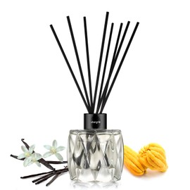 ap airpleasure Reed Diffuser Set, Home Fragrance & Decorative Diffuser, Dried Flower Aromatherapy Oil Set, Oil Diffuser Sticks, 102ml 3.45 OZ for Office, Homes (Shangrila)