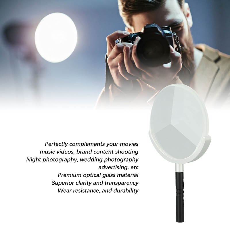 Special Effect Lens Filter Handheld 3 Mirror Glass Prism Triple
