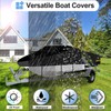 OutdoorLines Waterproof Boat Covers 20-22 Ft Long - Heavy Duty
